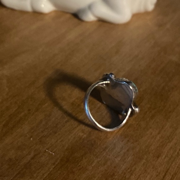 Vintage Handmade Turquoise & Silver Ring - Picture 3 of 3